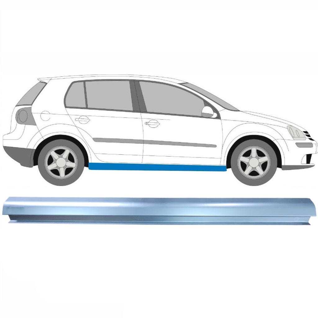 Tröskelplåt Reparationspanel För Vw Golf 5 2003-2009 / Vänster = Höger (Symmetrisk) 11268