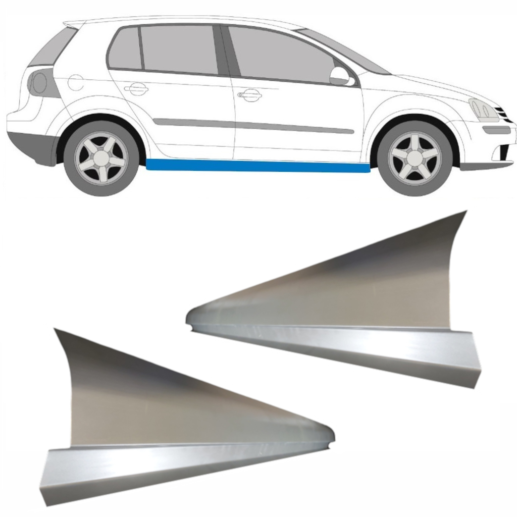Tröskelplåt Reparationspanel För Vw Golf 5 2003-2009 / Vänster = Höger (Symmetrisk) / Set 11269