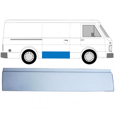 Skjutdörr reparationspanel för Volkswagen LT 1975-1996 / Höger 9008