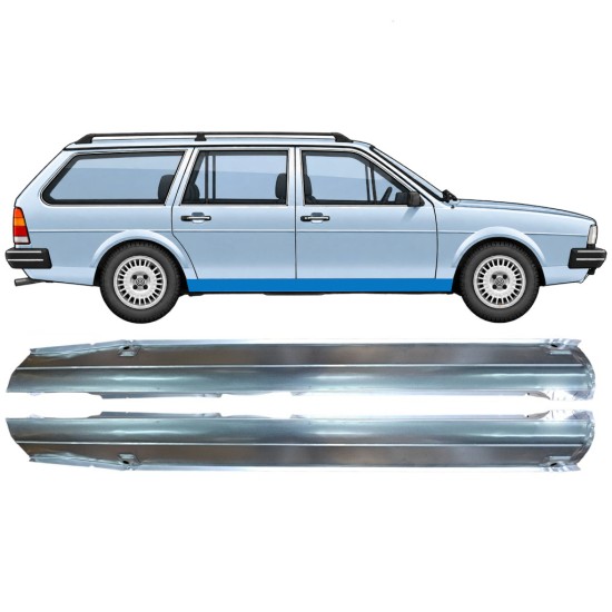 Tröskelplåt för Volkswagen Passat B2 1980-1988 / Vänster+Höger / COMBI / SEDAN / HATCHBACK / Set 9604