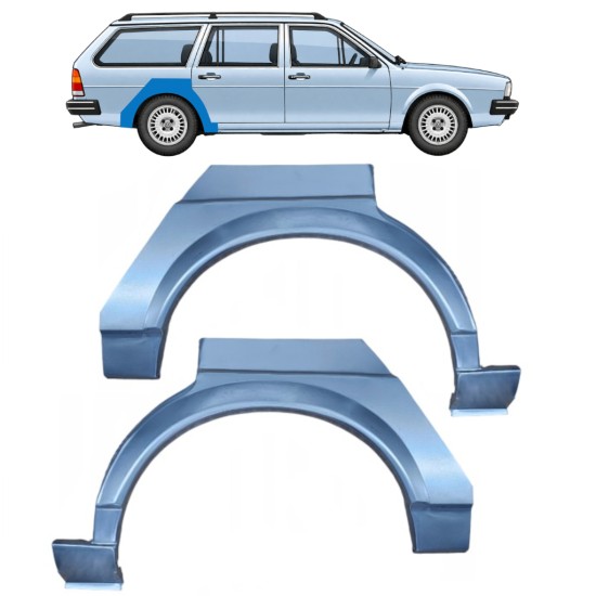 Sidovägg hjulhuskant för Volkswagen Passat B2 1980-1988 / Vänster+Höger / COMBI / Set 9605