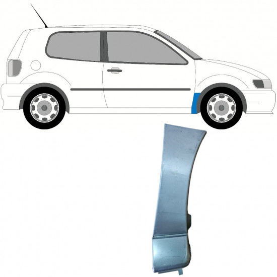 Reparationspanel till framskärm för VW Polo 1994-1999 / Höger 9105