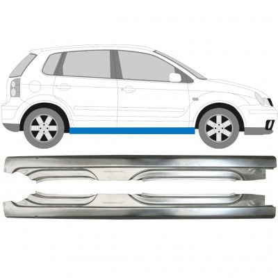 Tröskelplåt reparationspanel för VW Polo 2001-2009 / Vänster+Höger / Set 10095