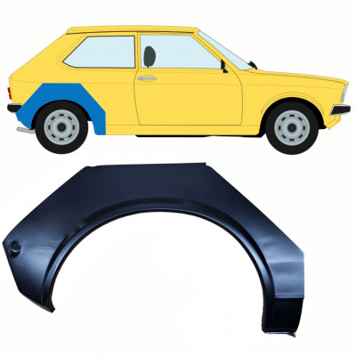 VW POLO 1975-1981 BAKRE STÄNKSKYDD REPARATIONSPANEL / HÖGER