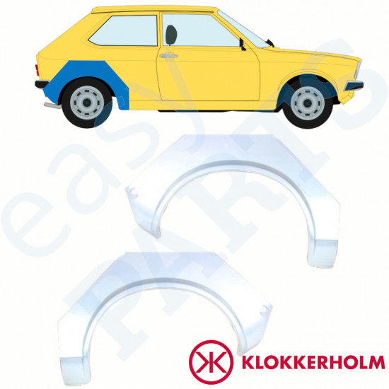 Sidovägg hjulhuskant för VW Polo 1975-1981 / Set 11085