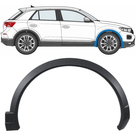 Prydnads Skyddslist skärm för Volkswagen T-Roc 2017- / Höger 17027