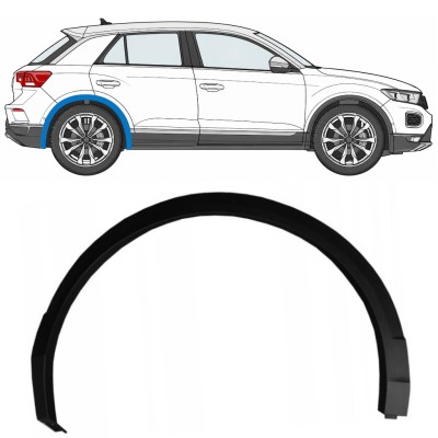 Prydnadslist stänkskärm list för Volkswagen T-Roc 2017- / Höger 17029
