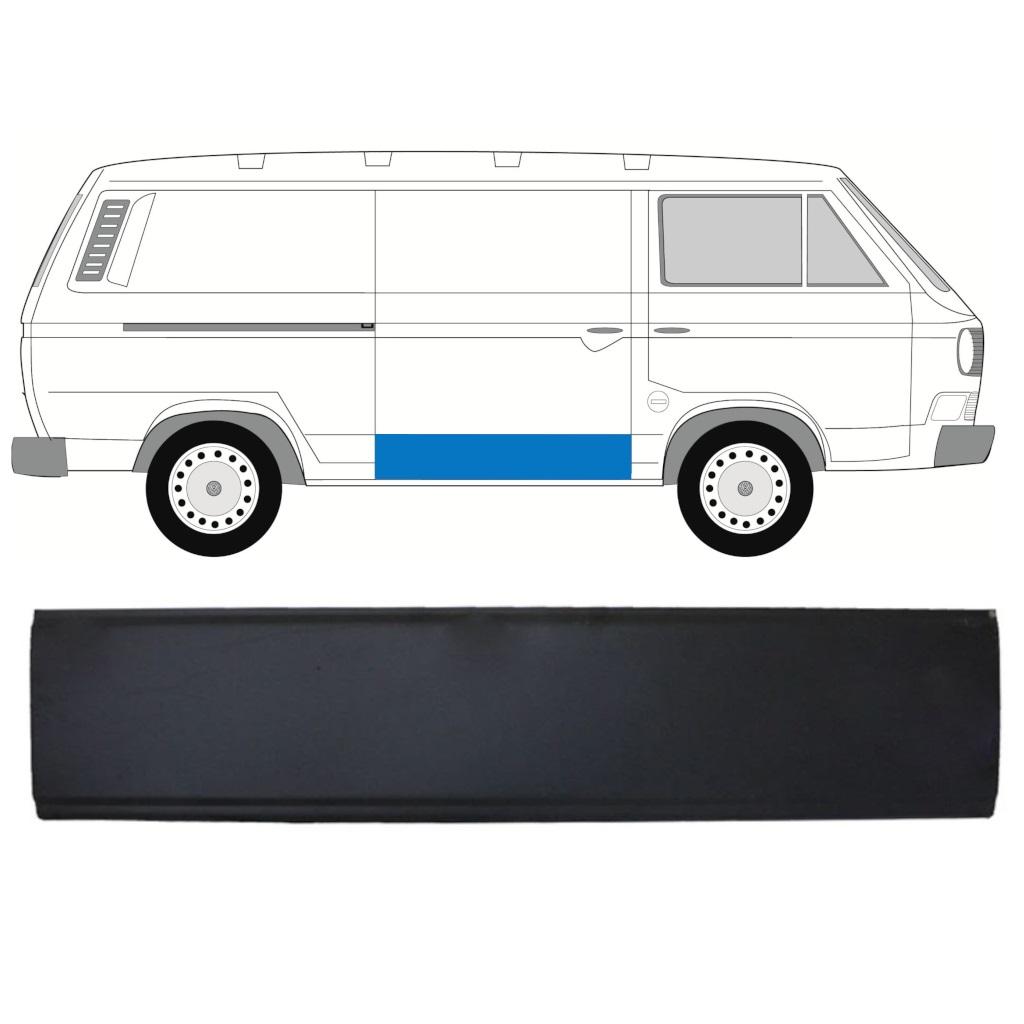 VW T3 1979-1992 REPARATIONSPANEL FÖR SKJUTDÖRRAR / HÖGER