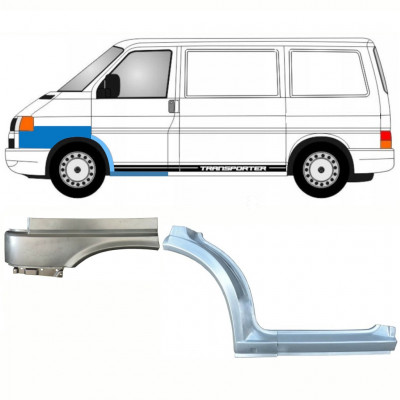 VW T4 1996- REPARATIONSPLÅT FÖR FRAMSKÄRM + FRAMSKÄRM + TRÖSKELPLÅT TILL / UPPSÄTTNING / VÄNSTER