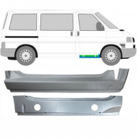 Inre + yttre fram tröskel reparationspanel för VW Transporter T4 1990-2003 / Höger / Set 9905