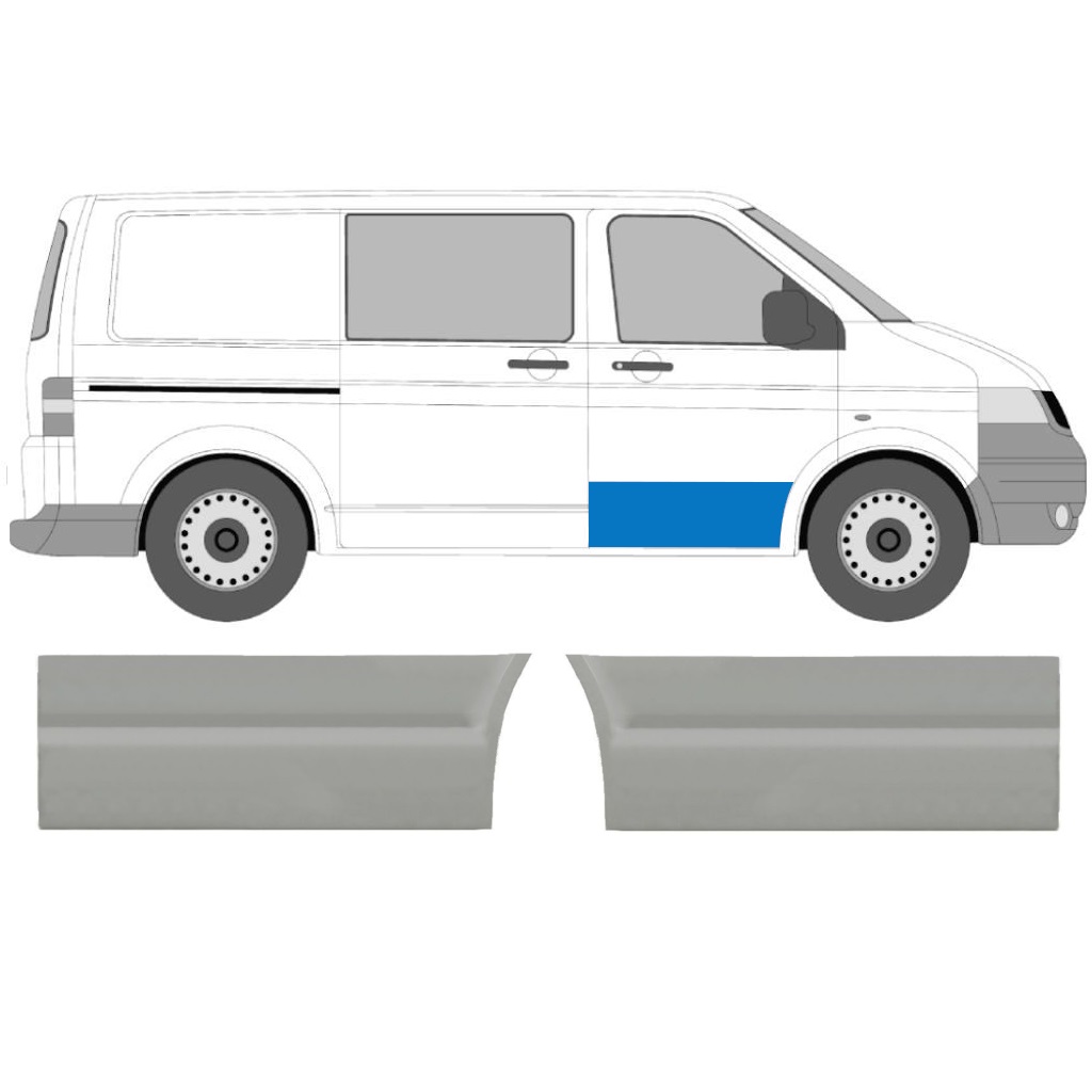 VW T5 2003-2015 FRONTDÖRRKLÄDSEL / UPPSÄTTNING