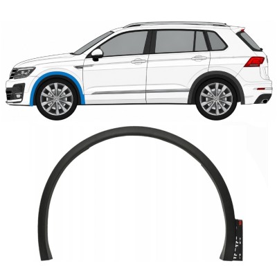 Prydnads Skyddslist skärm för Volkswagen Tiguan 2016-2020 R-Line / Vänster 14862