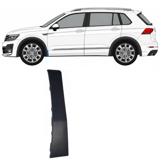 Prydnads Skyddslist skärm för Volkswagen Tiguan 2016-2020 R-Line / Vänster 14864