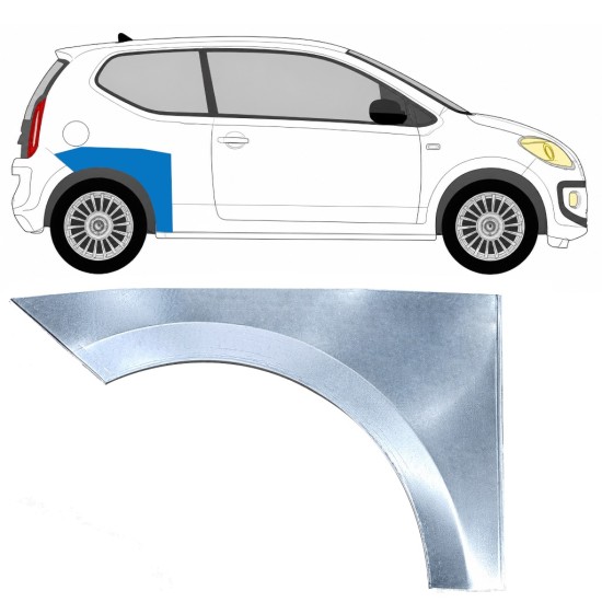 Sidovägg hjulhuskant för Volkswagen UP! 2011- / Höger 17208
