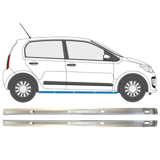 Inre tröskel reparationspanel för Volkswagen UP! 2011- / Vänster+Höger / Set 14859