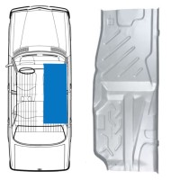 Golvreparationspanel för Mercedes W123 1975-1985 / Höger 16050