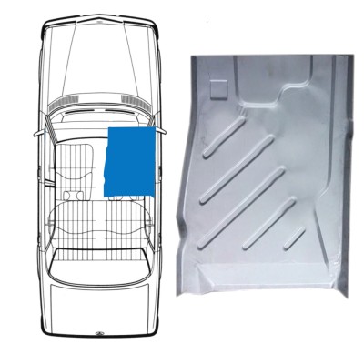 Fram golvreparationspanel för Mercedes W123 1975-1985 / Höger 16046