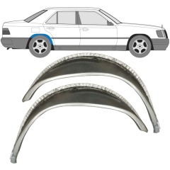 Hjulhus reparationsplåt för Mercedes E-Class W124 1984-1996 / Vänster+Höger / Set 9652