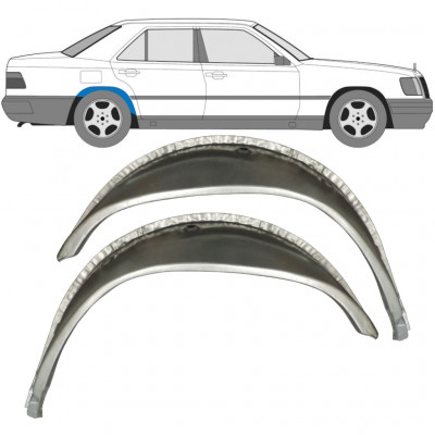 Hjulhus reparationsplåt för Mercedes W124 1984- / Vänster+Höger / Set 9652