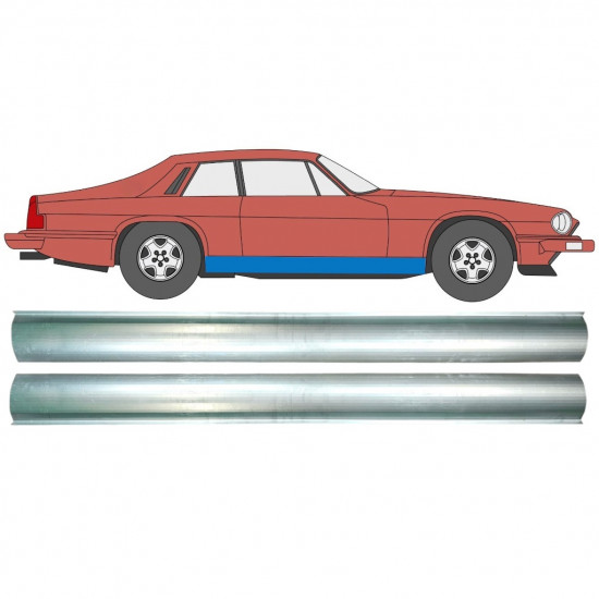 Tröskelplåt reparationspanel för Jaguar XJs 1975-1996 / Vänster = Höger (symmetrisk) / Set 10490