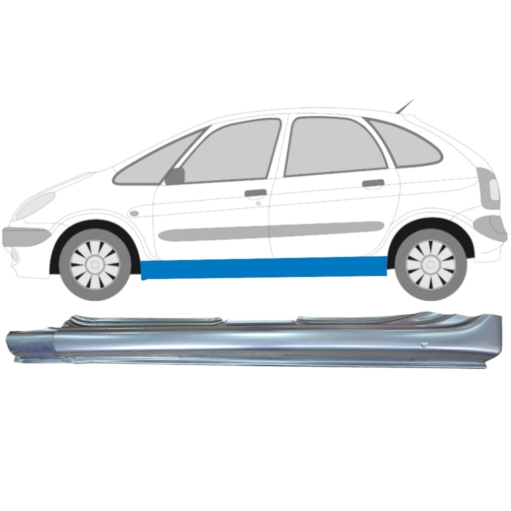Tröskelplåt Reparationspanel För Citroen Xsara Picasso 1999-2010 / Vänster 5194