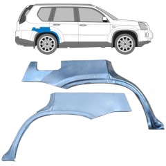 Sidovägg hjulhuskant för Nissan X-Trail 2007-2014 / Vänster+Höger / Set 9586
