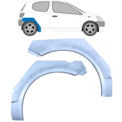 Sidovägg hjulhuskant för Toyota Yaris 1999-2005 / Vänster+Höger / Set 10400