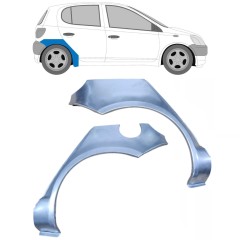 Sidovägg hjulhuskant för Toyota Yaris 1999-2005 / Vänster+Höger / Set 9215
