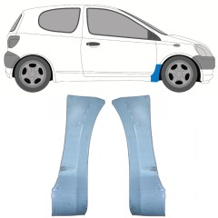 Reparationspanel till framskärm för Toyota Yaris 1999-2005 / Vänster+Höger / Set 9736