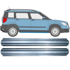 Tröskelplåt reparationspanel för Skoda Yeti 2009- / Vänster+Höger / Set 11378