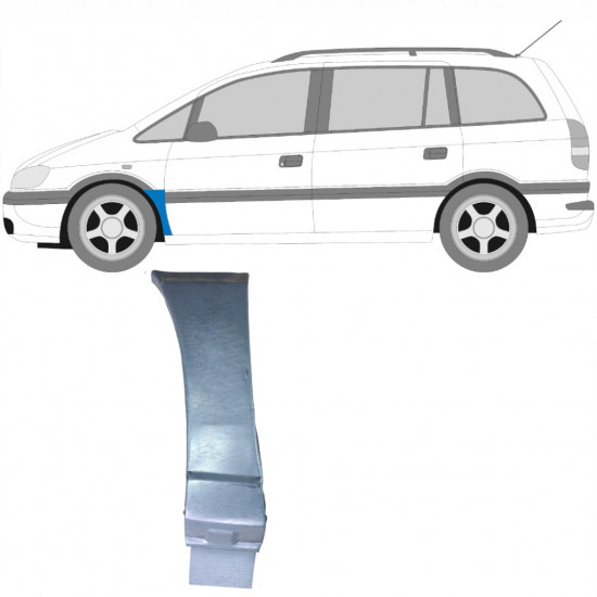 Reparationspanel till framskärm för Opel Zafira 1999-2005 / Vänster 6095