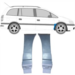 Reparationspanel till framskärm för Opel Zafira A 1999-2005 / Vänster+Höger / Set 9404