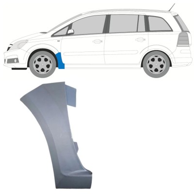 Reparationspanel till framskärm för Opel Zafira B 2005-2012 / Vänster 16851