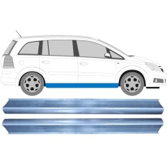Tröskelplåt reparationspanel för Opel Zafira B 2005-2012 / Vänster = Höger (symmetrisk) / Set 9651