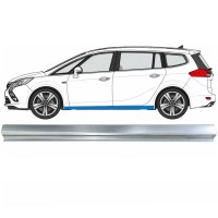Nedre tröskelplåt reparationspanel för Opel Zafira C 2012-2019 / Vänster 17040