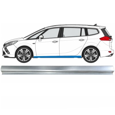 Nedre tröskelplåt reparationspanel för Opel Zafira C 2012-2019 / Vänster 17040