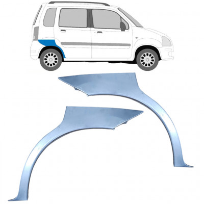 Sidovägg hjulhuskant för Opel Agila 2001-2008 / Vänster+Höger / Set 10094