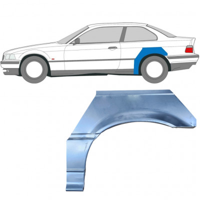 Sidovägg hjulhuskant för BMW E36 3 Cabrio 1990-2000 / Vänster / COUPE 6213