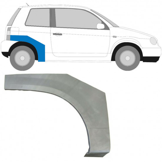 VW LUPO SEAT AROSA 1998-2005 REPARATION AV BAKSKÄRM / HÖGER