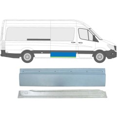 Skjutdörr reparationspanel för Mercedes Sprinter 2006-2018 / Höger / Set 5849