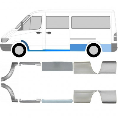 Reparationspanel set för Mercedes Sprinter 1995-2006 / MWB / Vänster+Höger /  5717