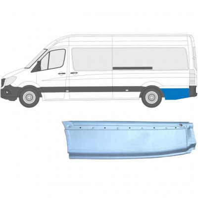 Sidovägg hjulhuskant för Mercedes Sprinter 2006- / XLWB / Vänster 5583