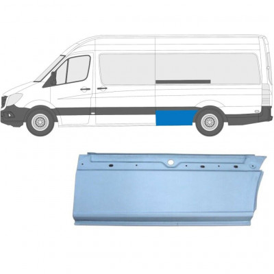 Sidovägg hjulhuskant för Mercedes Sprinter 2006- / LWB / XLWB / Vänster 5721