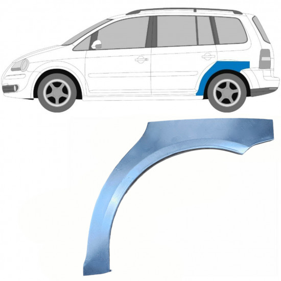 Sidovägg hjulhuskant för VW Touran 2003-2015 / Vänster 5109